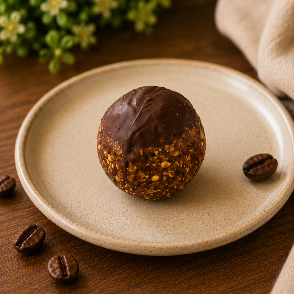 Boule d'énergie chocolat café