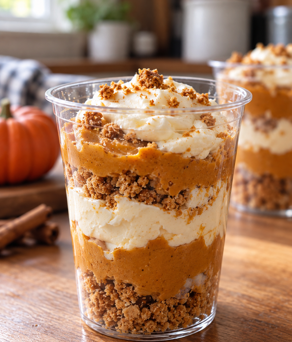 Parfait à la citrouille et aux épices